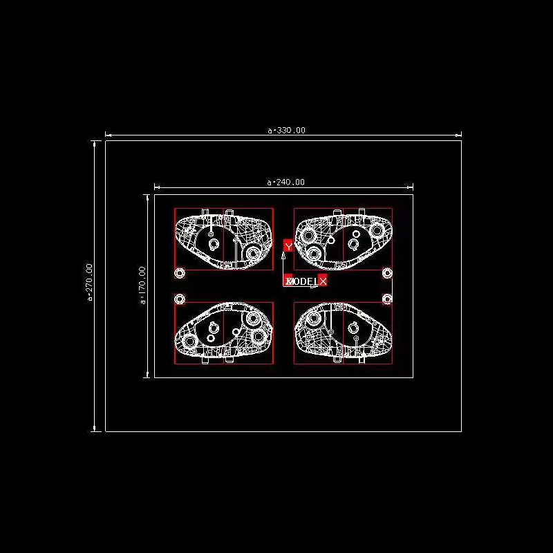 Molde de cubo de cubo de plástico TQ-026